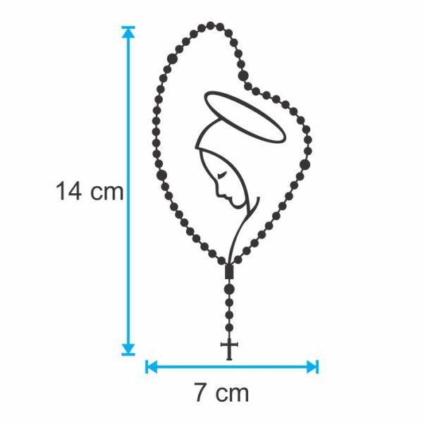 Adesivo Nossa Senhora Rosário Maria Para Carro Moto - Image 4