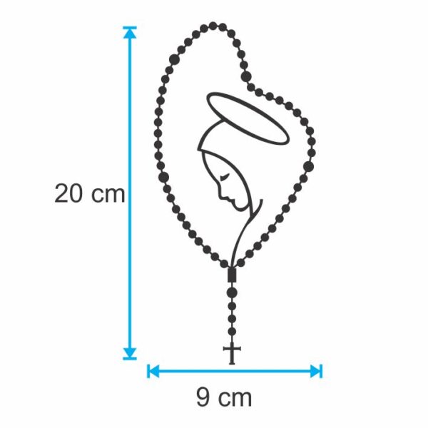 Adesivo Nossa Senhora Rosário Maria Para Carro Moto - Image 5