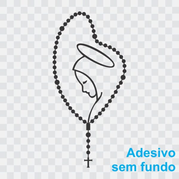 Adesivo Nossa Senhora Rosário Maria Para Carro Moto - Image 2