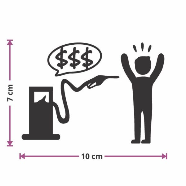 Adesivo Bomba de combustível assaltando roubando - Image 4